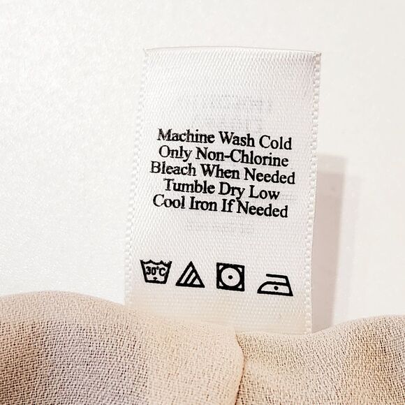 Coldwater Creek Chiffon Godet Midi Skirt Brown Tan Pink Floral Print Women's S - Picture 9 of 11